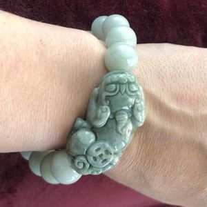 Jade Pixiu Bracelet Luck Charm for Good Fortune and Money